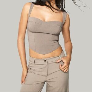 GUC Boohoo Bustier Crop Top
